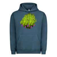 Pigment Midnight Navy halloween patch Urban Hoodie - BundleAndBundleShop