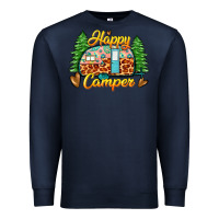 Navy happy camper Premium Sweatshirt - Zillion Design Studio