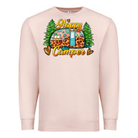 Pale Pink happy camper Premium Sweatshirt - Zillion Design Studio