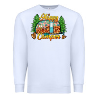 White happy camper Premium Sweatshirt - Zillion Design Studio
