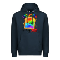 Navy diversity is my jam Premium Hoodie - Artiststas