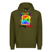 Army Green diversity is my jam Premium Hoodie - Artiststas