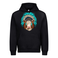 Black hereford indian headdress Urban Hoodie - JahusDesignShop