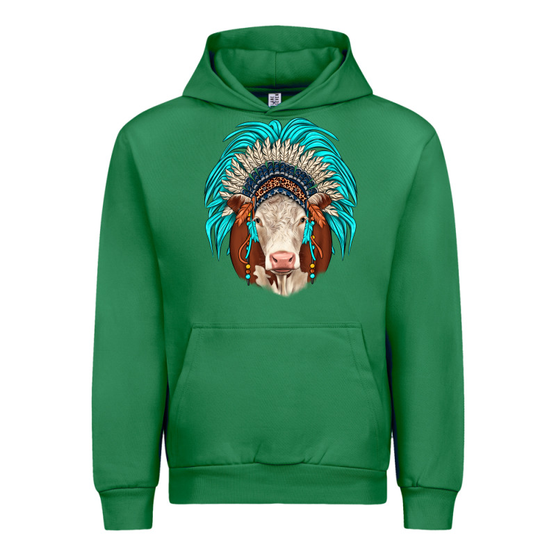 Hereford Indian Headdress Urban Hoodie by JahusDesignShop | Teevron