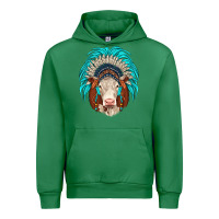 Emerald hereford indian headdress Urban Hoodie - JahusDesignShop