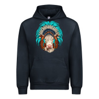 Navy hereford indian headdress Urban Hoodie - JahusDesignShop