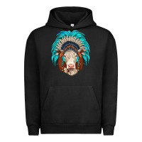 Pigment Black hereford indian headdress Urban Hoodie - JahusDesignShop