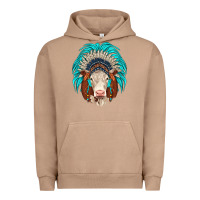Pigment Burro hereford indian headdress Urban Hoodie - JahusDesignShop