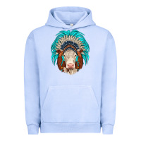 Pigment Grape Ice hereford indian headdress Urban Hoodie - JahusDesignShop