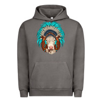 Pigment Tornado hereford indian headdress Urban Hoodie - JahusDesignShop