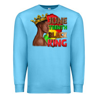 Ocean Blue juneteenth black king Premium Sweatshirt - texasbilliewilder