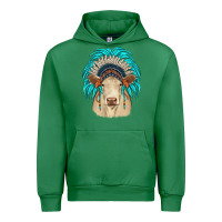 Emerald charolais indian headdress Urban Hoodie - JahusDesignShop