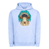 Pigment Grape Ice charolais indian headdress Urban Hoodie - JahusDesignShop