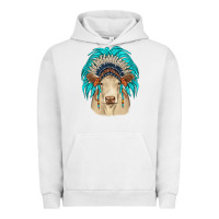 Pigment Lunar Rock charolais indian headdress Urban Hoodie - JahusDesignShop