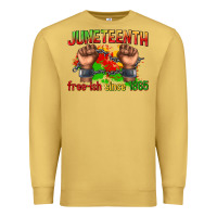 Antique Gold juneteenth free ish since 1865 Premium Sweatshirt - texasbilliewilder