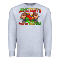 Heather Grey juneteenth free ish since 1865 Premium Sweatshirt - texasbilliewilder