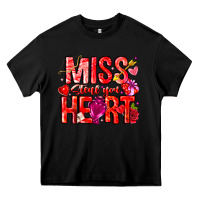 Black Mis Steal Your Heart Heavy Core Tee - CowhideDigitalArt