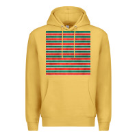 Antique Gold christmas stripes seamless pattern Premium Hoodie - BundleAndBundleShop
