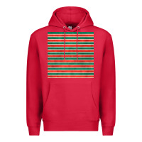 Cardinal christmas stripes seamless pattern Premium Hoodie - BundleAndBundleShop