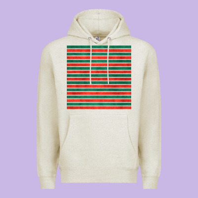Christmas Stripes Seamless Pattern Premium Hoodie Designed By Bundleandbundleshop