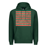 Sports Green christmas stripes seamless pattern Premium Hoodie - BundleAndBundleShop