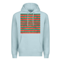 Blue Mist christmas stripes seamless pattern Premium Hoodie - BundleAndBundleShop