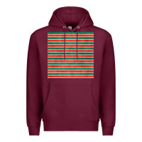 Burgundy christmas stripes seamless pattern Premium Hoodie - BundleAndBundleShop