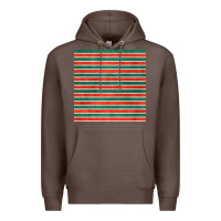 Coffee christmas stripes seamless pattern Premium Hoodie - BundleAndBundleShop