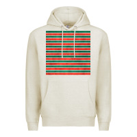 Oatmeal Heather christmas stripes seamless pattern Premium Hoodie - BundleAndBundleShop