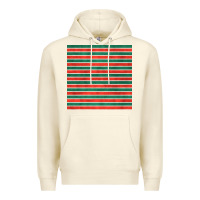 Sandshell christmas stripes seamless pattern Premium Hoodie - BundleAndBundleShop