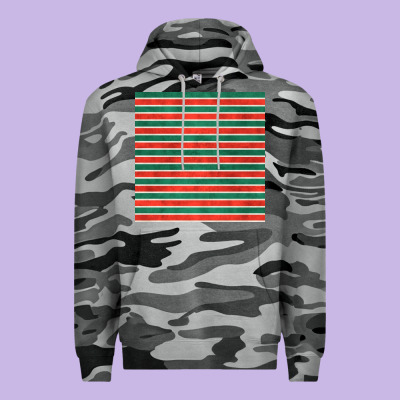 Christmas Stripes Seamless Pattern Premium Hoodie Designed By Bundleandbundleshop