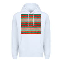 White christmas stripes seamless pattern Premium Hoodie - BundleAndBundleShop