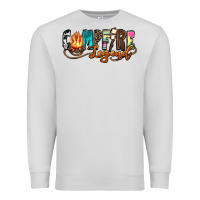Dove Grey campfire legend Premium Sweatshirt - Zillion Design Studio