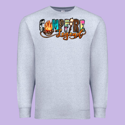 Campfire Legend Premium Sweatshirt Designed By Zillion Design Studio
