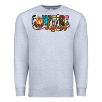 Heather Grey campfire legend Premium Sweatshirt - Zillion Design Studio