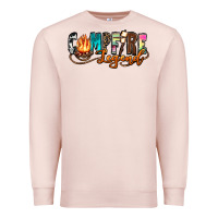Pale Pink campfire legend Premium Sweatshirt - Zillion Design Studio