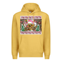 Antique Gold pink skeleton  christmas Premium Hoodie - AdoDesignShop