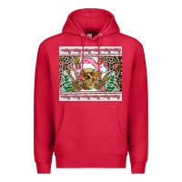 Cardinal pink skeleton  christmas Premium Hoodie - AdoDesignShop