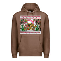 Chestnut pink skeleton  christmas Premium Hoodie - AdoDesignShop