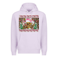 Lilac pink skeleton  christmas Premium Hoodie - AdoDesignShop