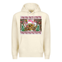 Sandshell pink skeleton  christmas Premium Hoodie - AdoDesignShop