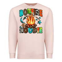 Pale Pink bonfire Premium Sweatshirt - Zillion Design Studio