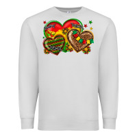 Dove Grey juneteenth heart Premium Sweatshirt - texasbilliewilder