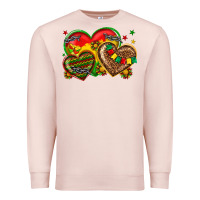 Pale Pink juneteenth heart Premium Sweatshirt - texasbilliewilder
