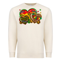 Sandshell juneteenth heart Premium Sweatshirt - texasbilliewilder