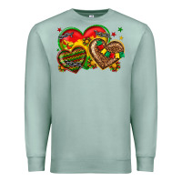 Seafoam juneteenth heart Premium Sweatshirt - texasbilliewilder