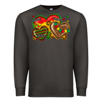 Smoke juneteenth heart Premium Sweatshirt - texasbilliewilder