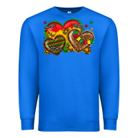 True Royal juneteenth heart Premium Sweatshirt - texasbilliewilder