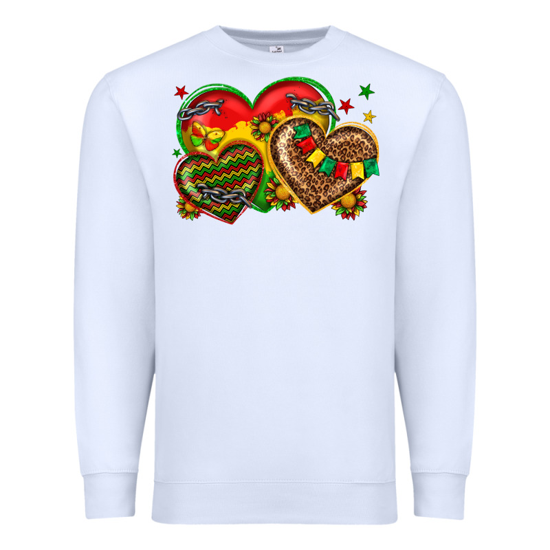 Juneteenth Heart Premium Sweatshirt by texasbilliewilder | Teevron