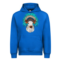 Cobalt calf indian headdress Urban Hoodie - JahusDesignShop